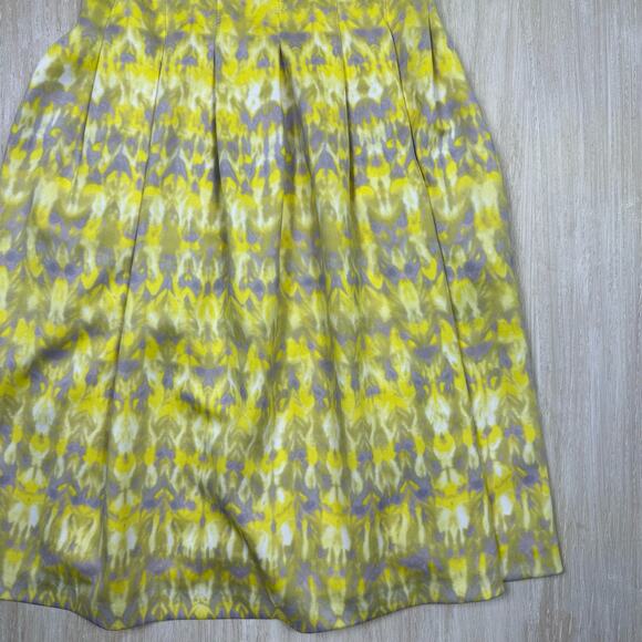 Calvin Klein Yellow Multicolor Sleeveless Summer Cocktail Lined Dress Size 2 - Picture 4 of 15